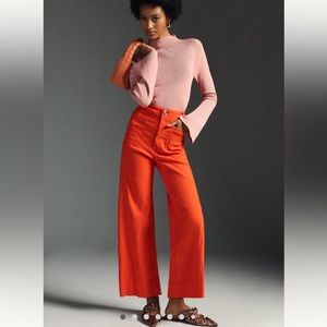 Maeve Anthropologie Orange Pant NWT